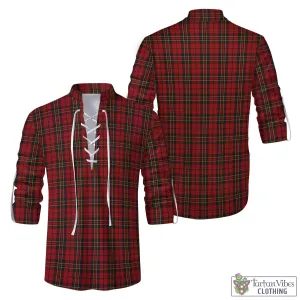 Brodie Tartan Men's Scottish Traditional Jacobite Ghillie Kilt Shirt