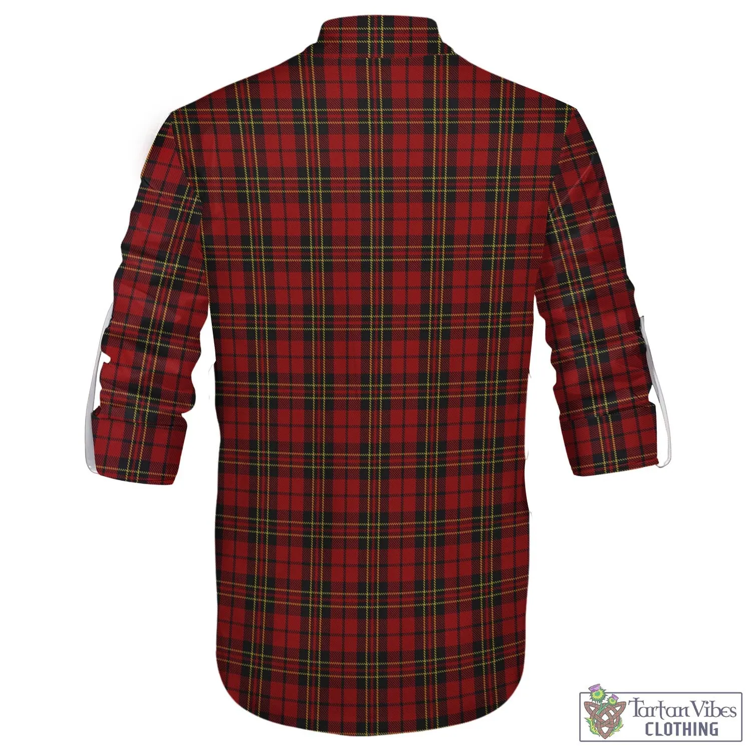 Brodie Tartan Men's Scottish Traditional Jacobite Ghillie Kilt Shirt