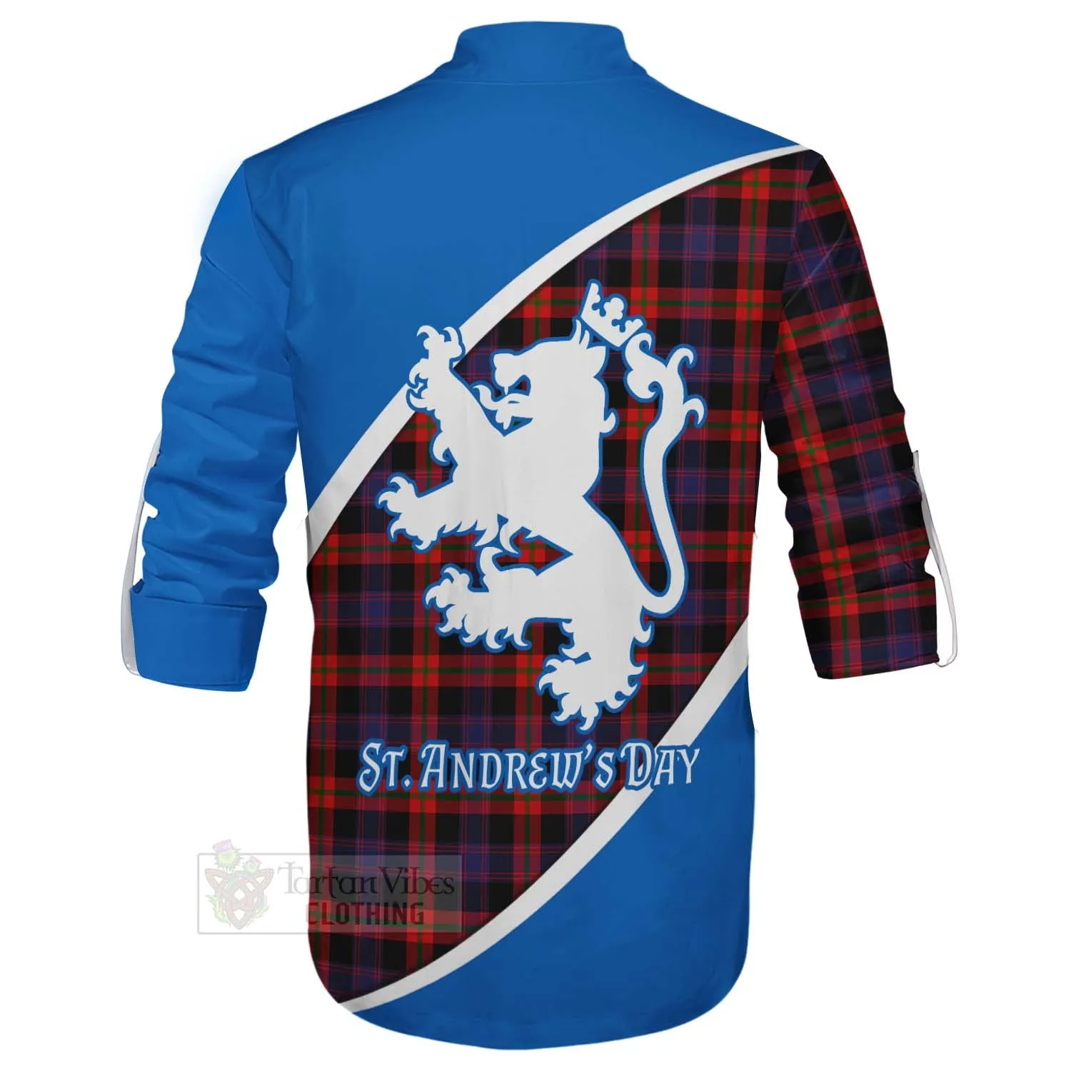 Brown (Broun) Family Crest Tartan Ghillie Kilt Shirt Celebrate Saint Andrew's Day in Style