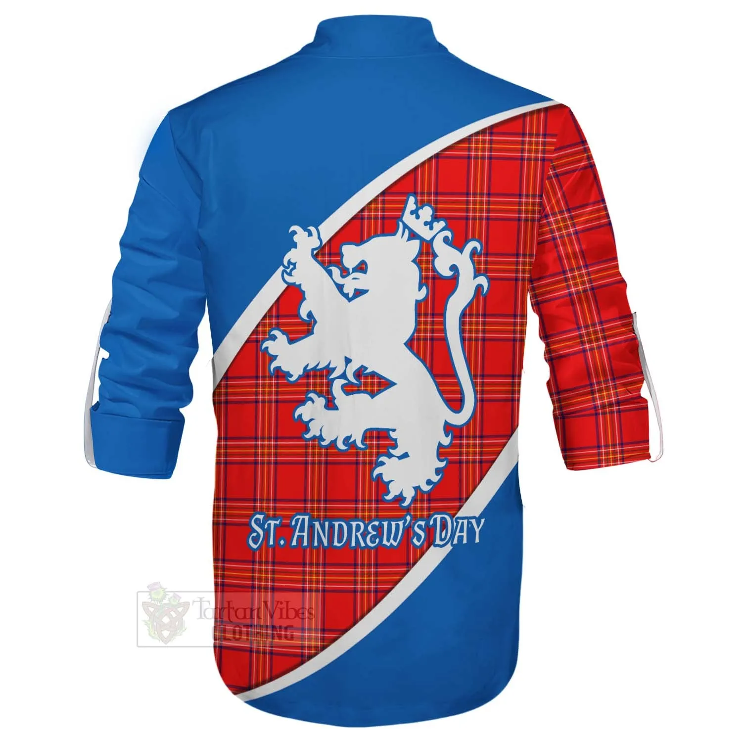 Burnett Family Crest Tartan Ghillie Kilt Shirt Celebrate Saint Andrew's Day in Style