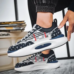 Casual Patchwork Outdoor Lace Up Sneakers
