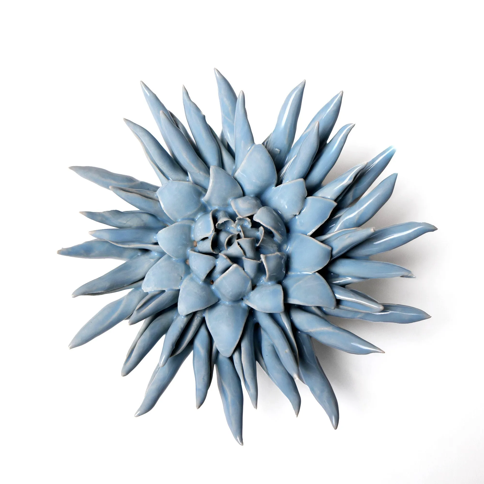 Ceramic Flower Wall Art Flower Blue 6