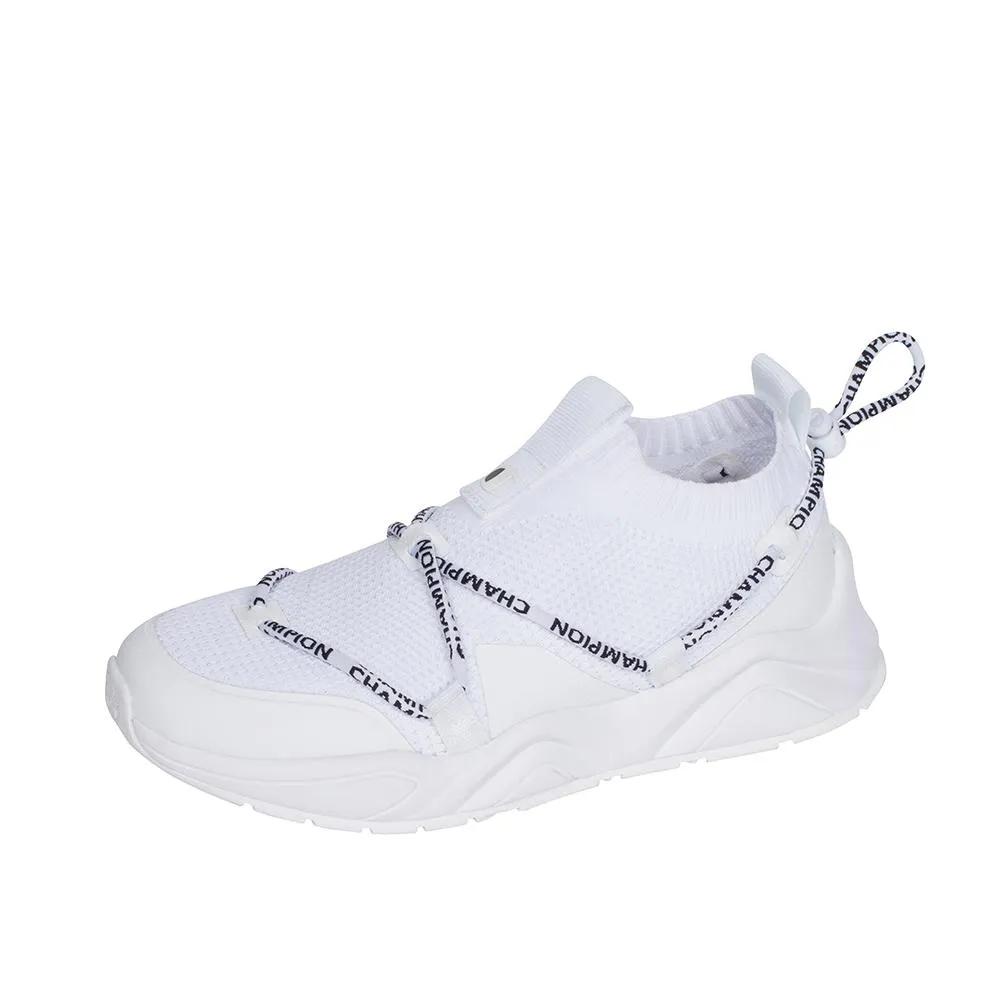 Champion Rally Flux Lo White Knit Upper CPS10149W