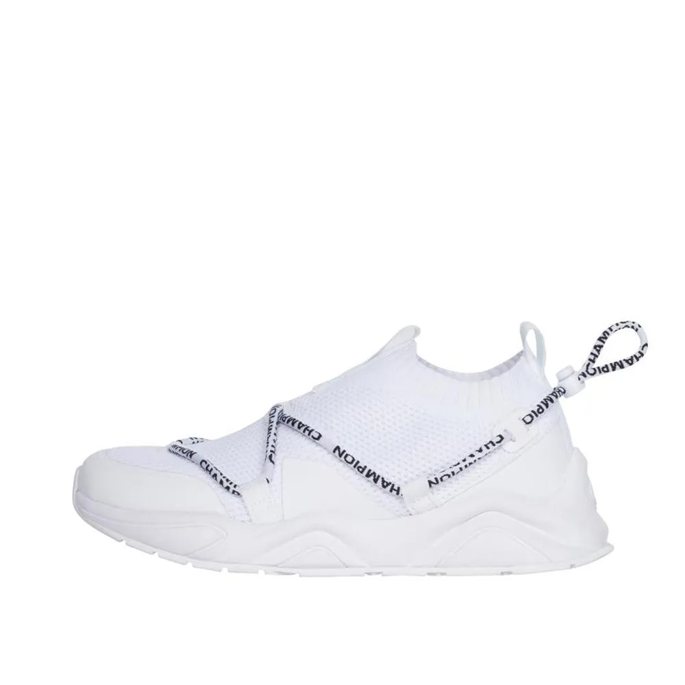 Champion Rally Flux Lo White Knit Upper CPS10149W