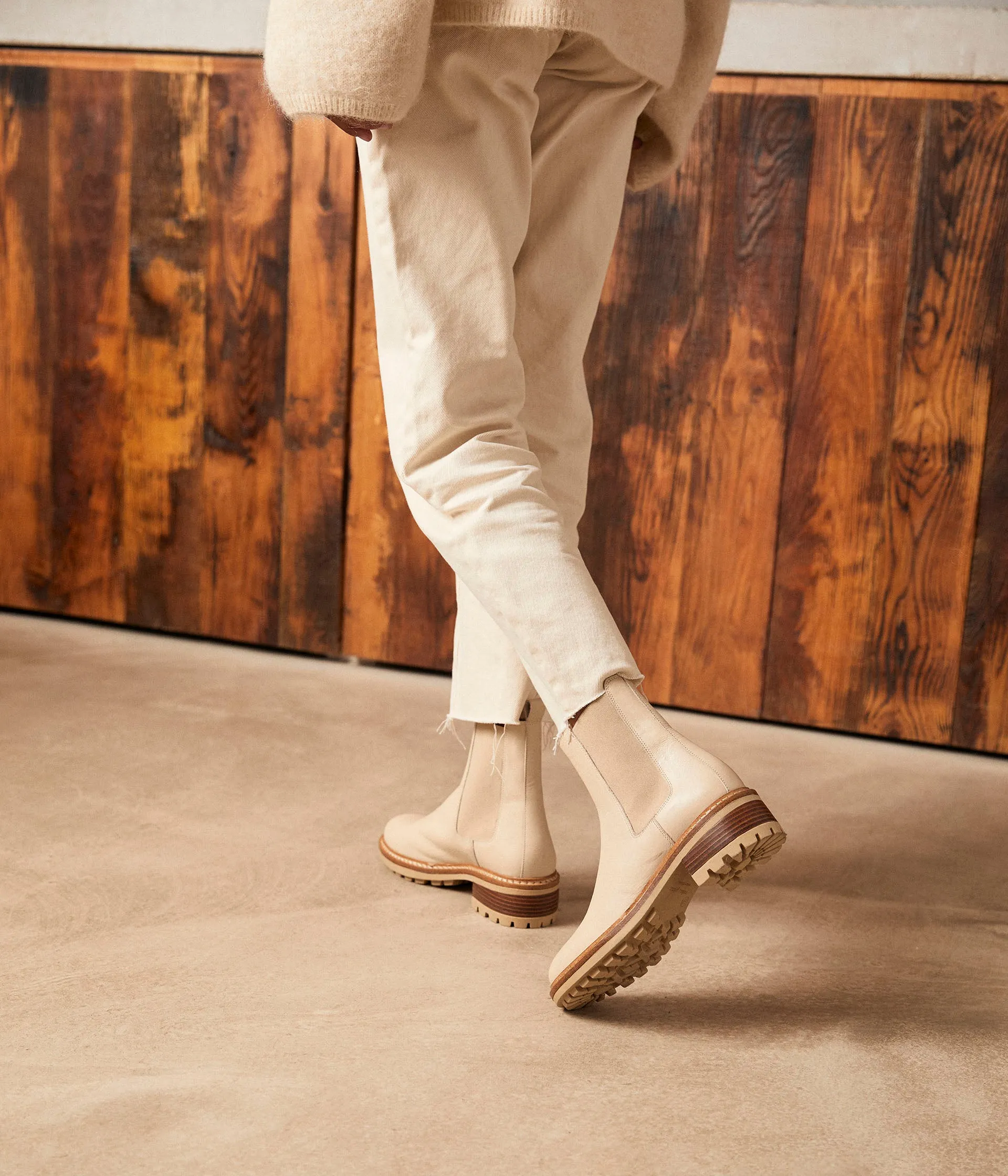 Chelsea boots écrues Calista