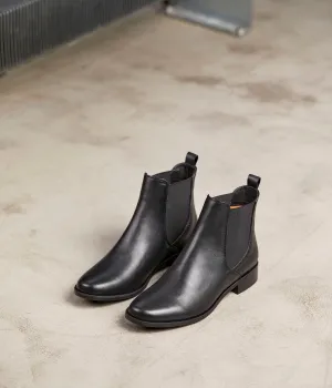 Chelsea boots cuir Prune