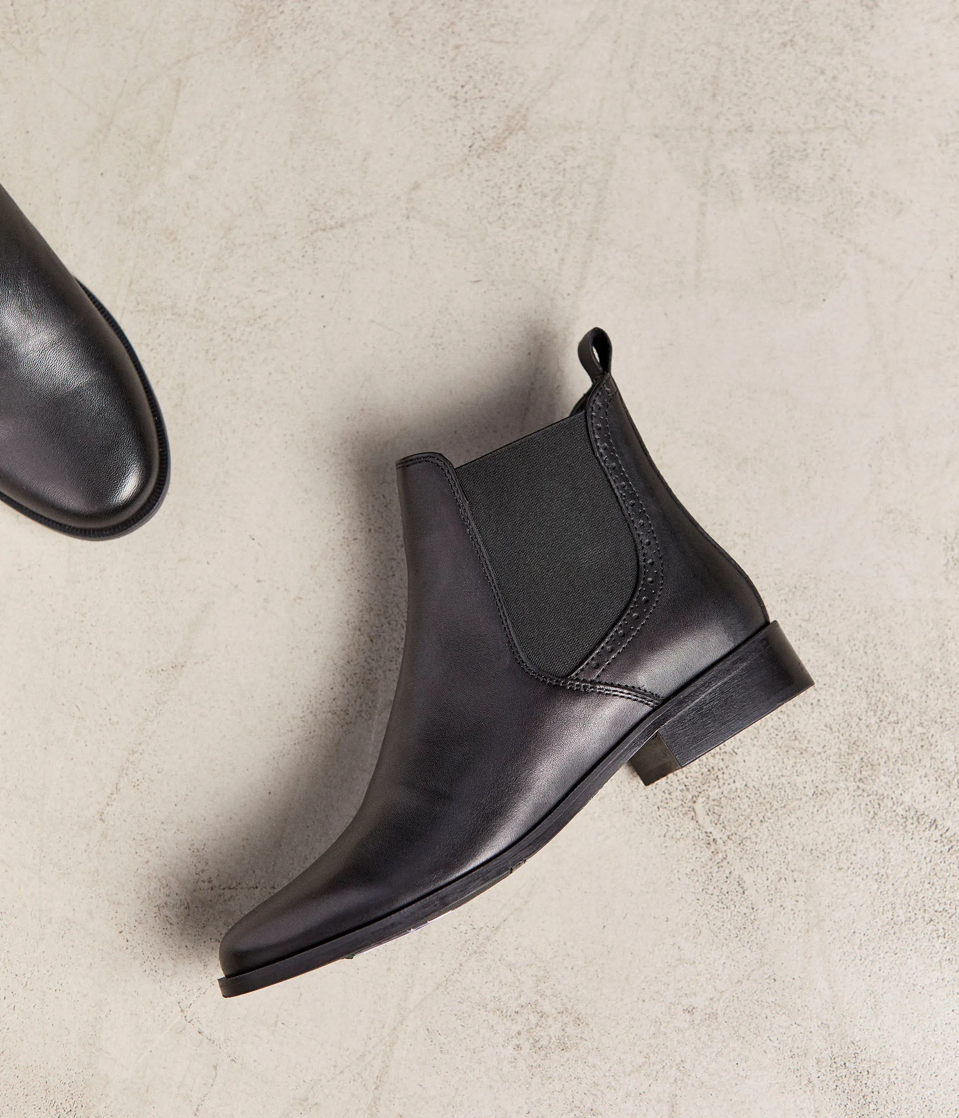 Chelsea boots cuir Prune