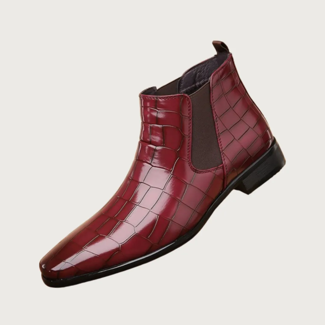 Chelsea Glossy Leather Boots