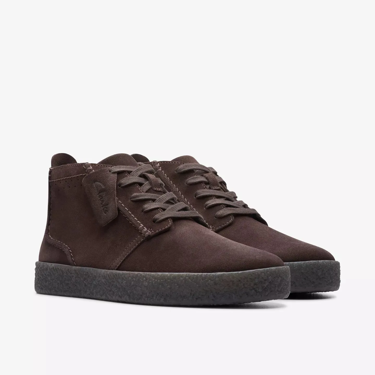 Clarks Dark Brown Suede Boots