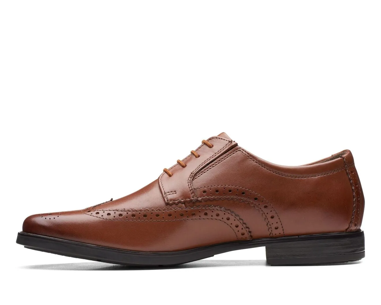 Clarks Howard Wing Dark Tan Leather