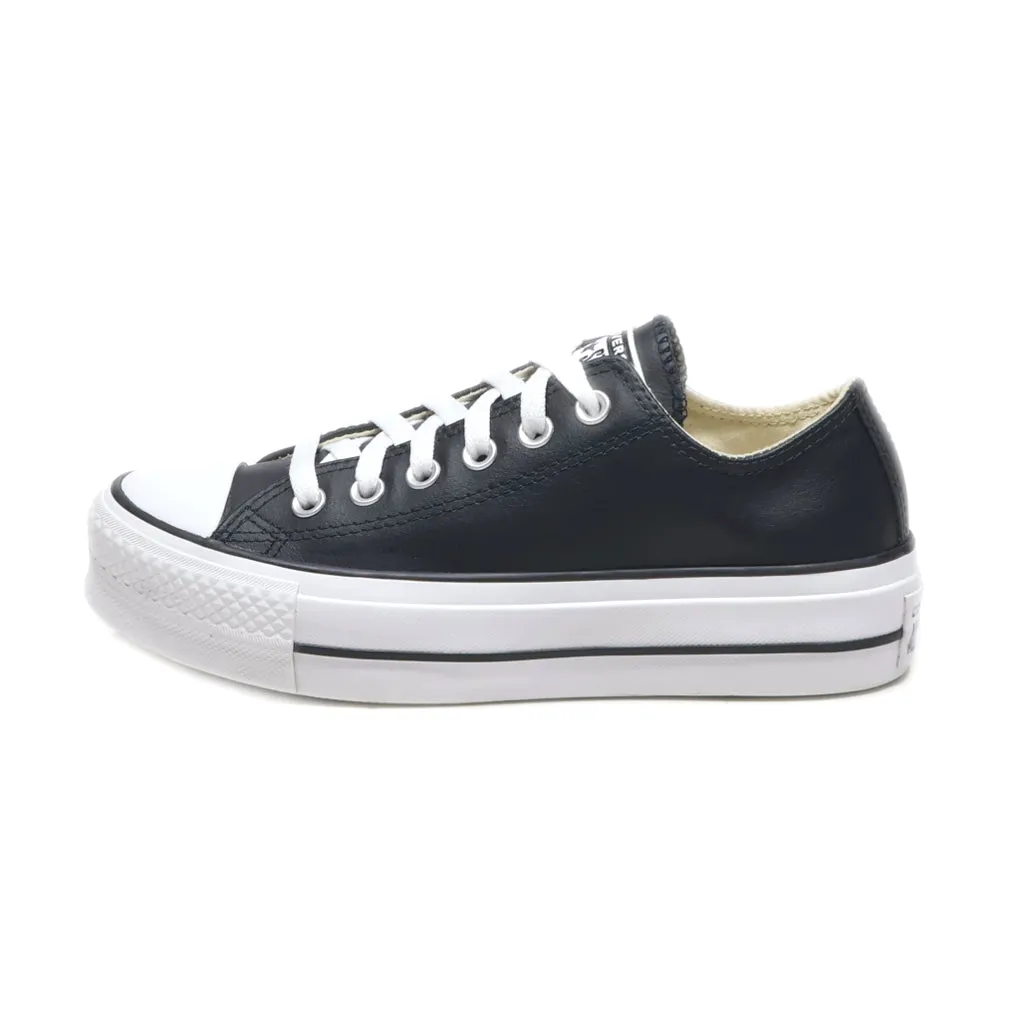 Converse Chuck Taylor Lift Low-Top Sneakers Leather Black Colour For Women