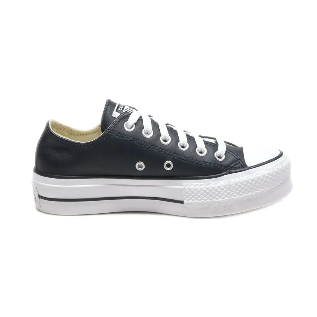 Converse Chuck Taylor Lift Low-Top Sneakers Leather Black Colour For Women