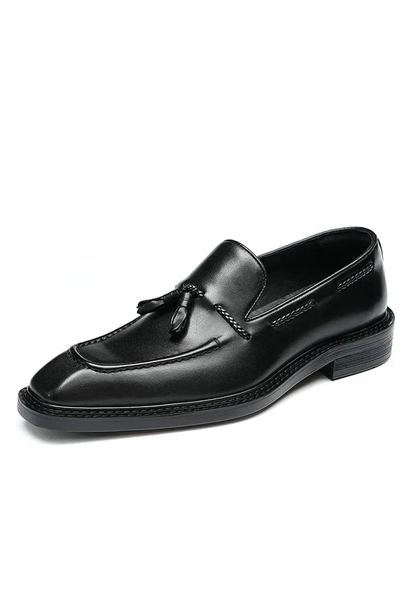 Croc Square Toe Tassel Brogues