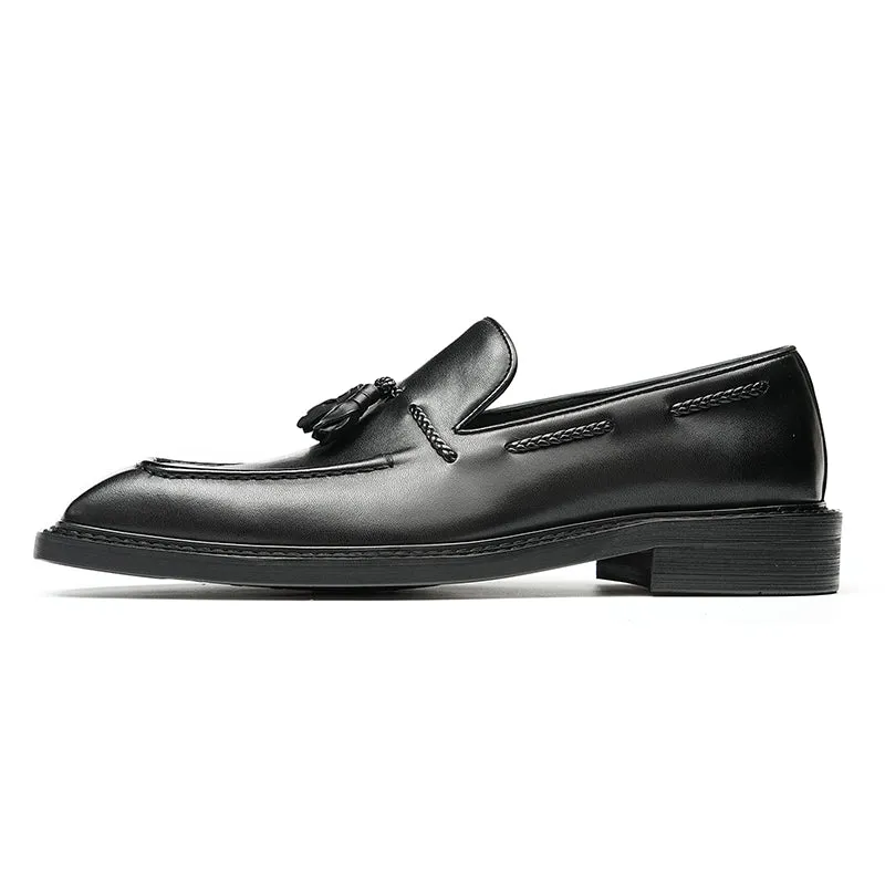Croc Square Toe Tassel Brogues