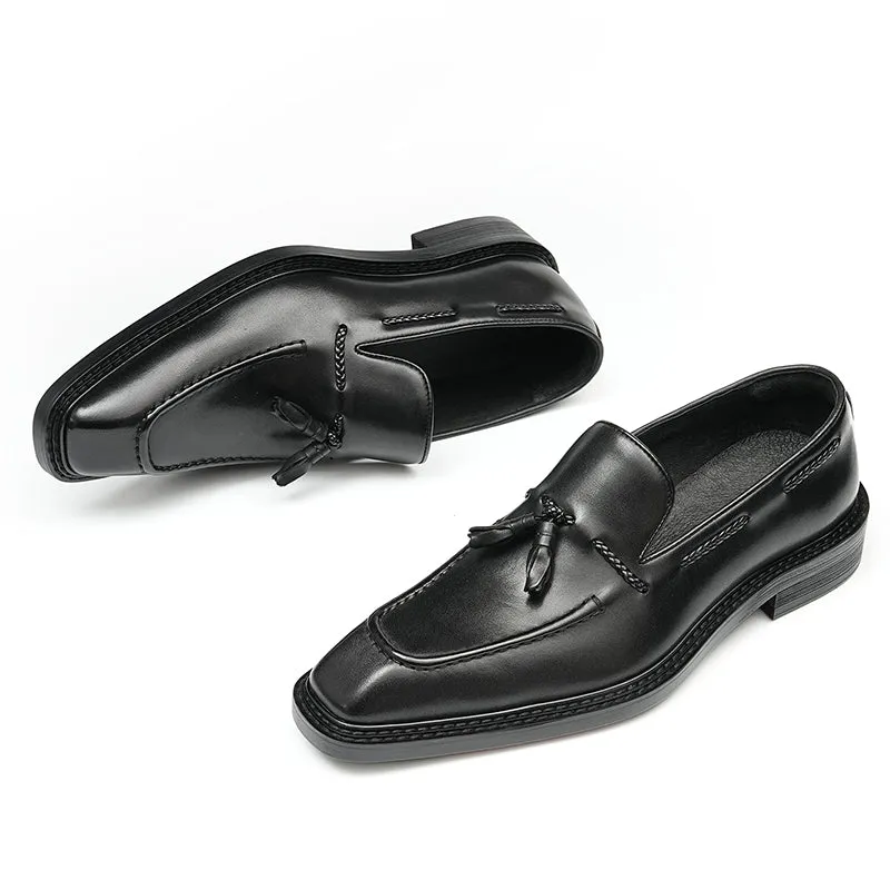 Croc Square Toe Tassel Brogues