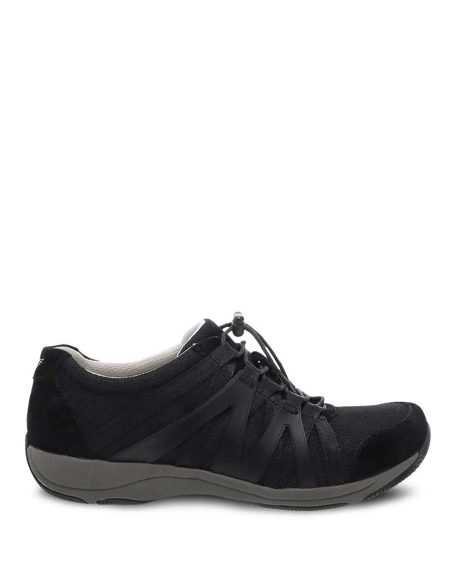 Dansko Women's Henriette Sneakers- Black/Black Suede