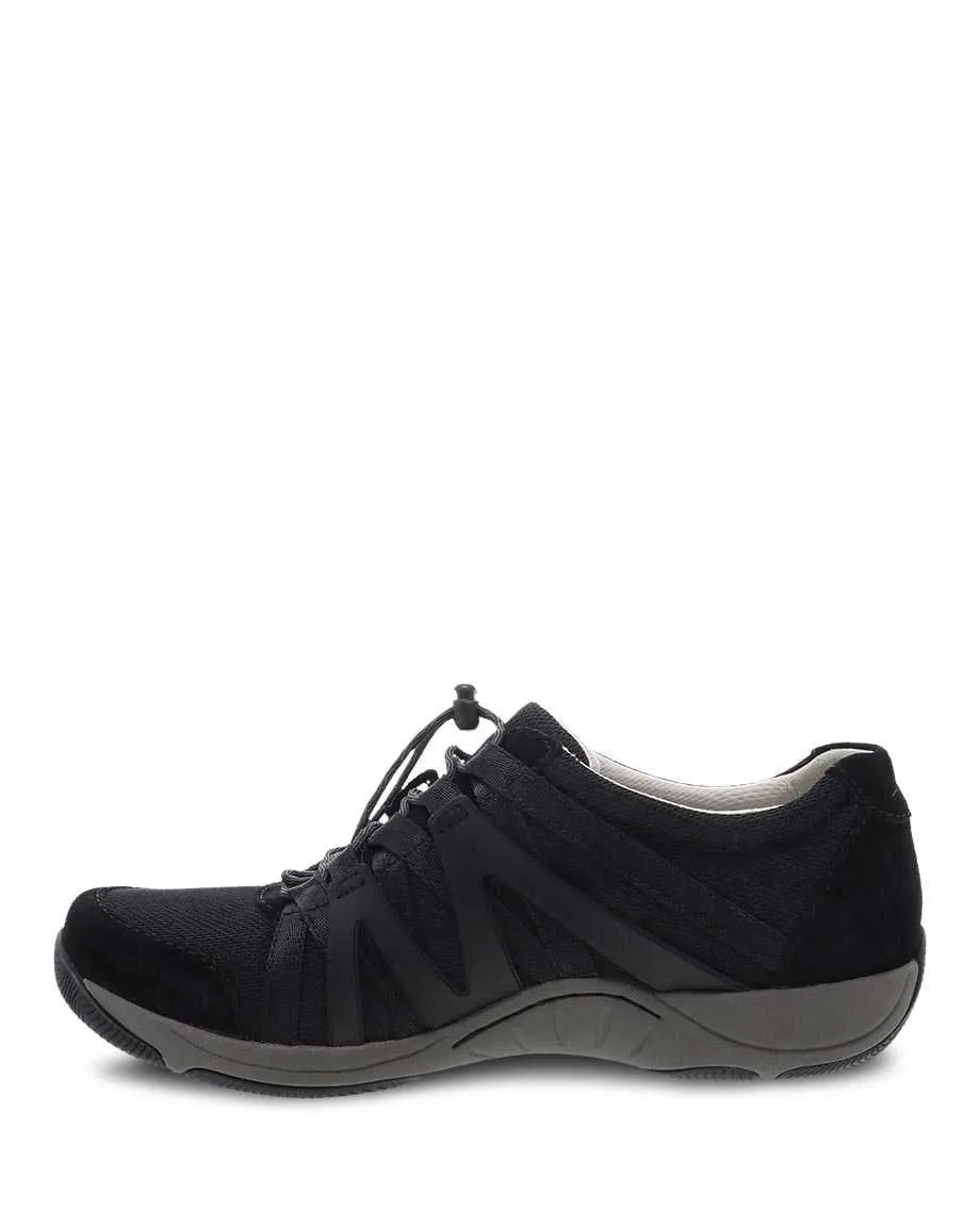 Dansko Women's Henriette Sneakers- Black/Black Suede