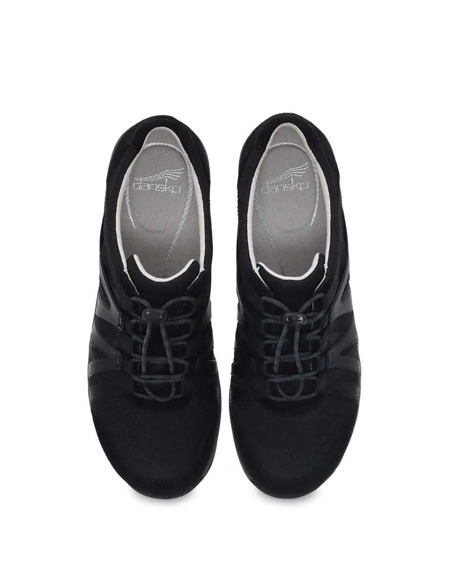 Dansko Women's Henriette Sneakers- Black/Black Suede