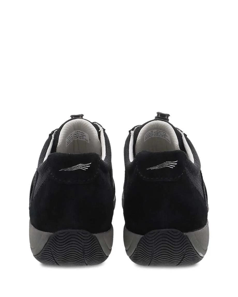 Dansko Women's Henriette Sneakers- Black/Black Suede