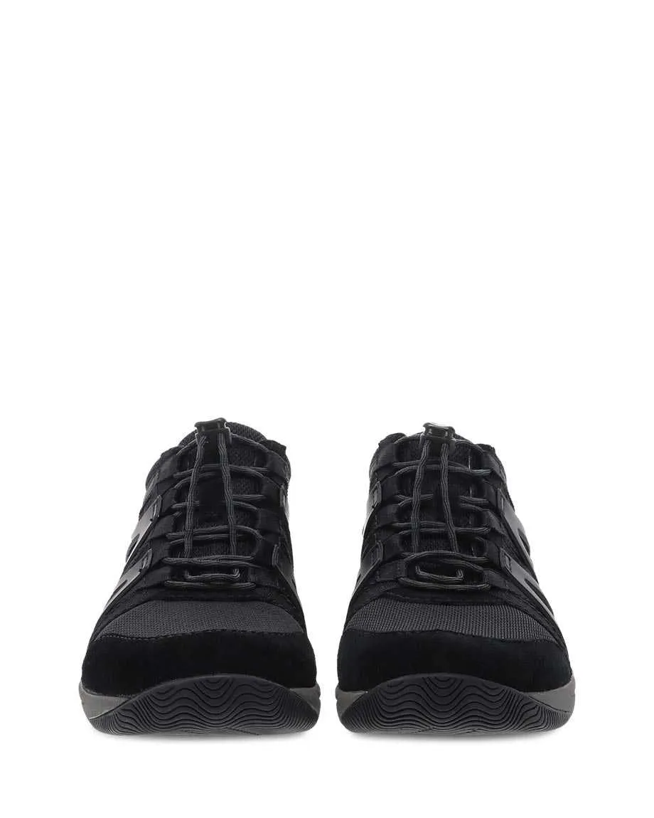 Dansko Women's Henriette Sneakers- Black/Black Suede