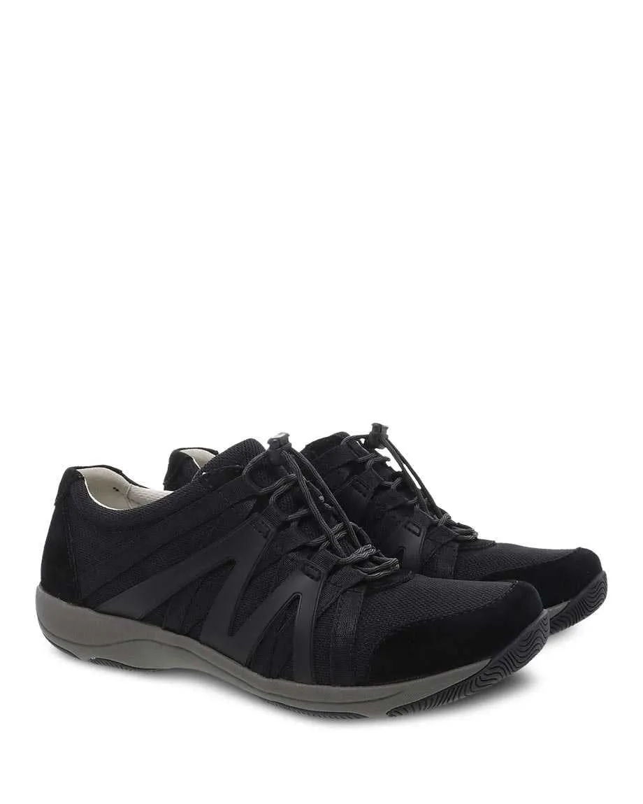 Dansko Women's Henriette Sneakers- Black/Black Suede