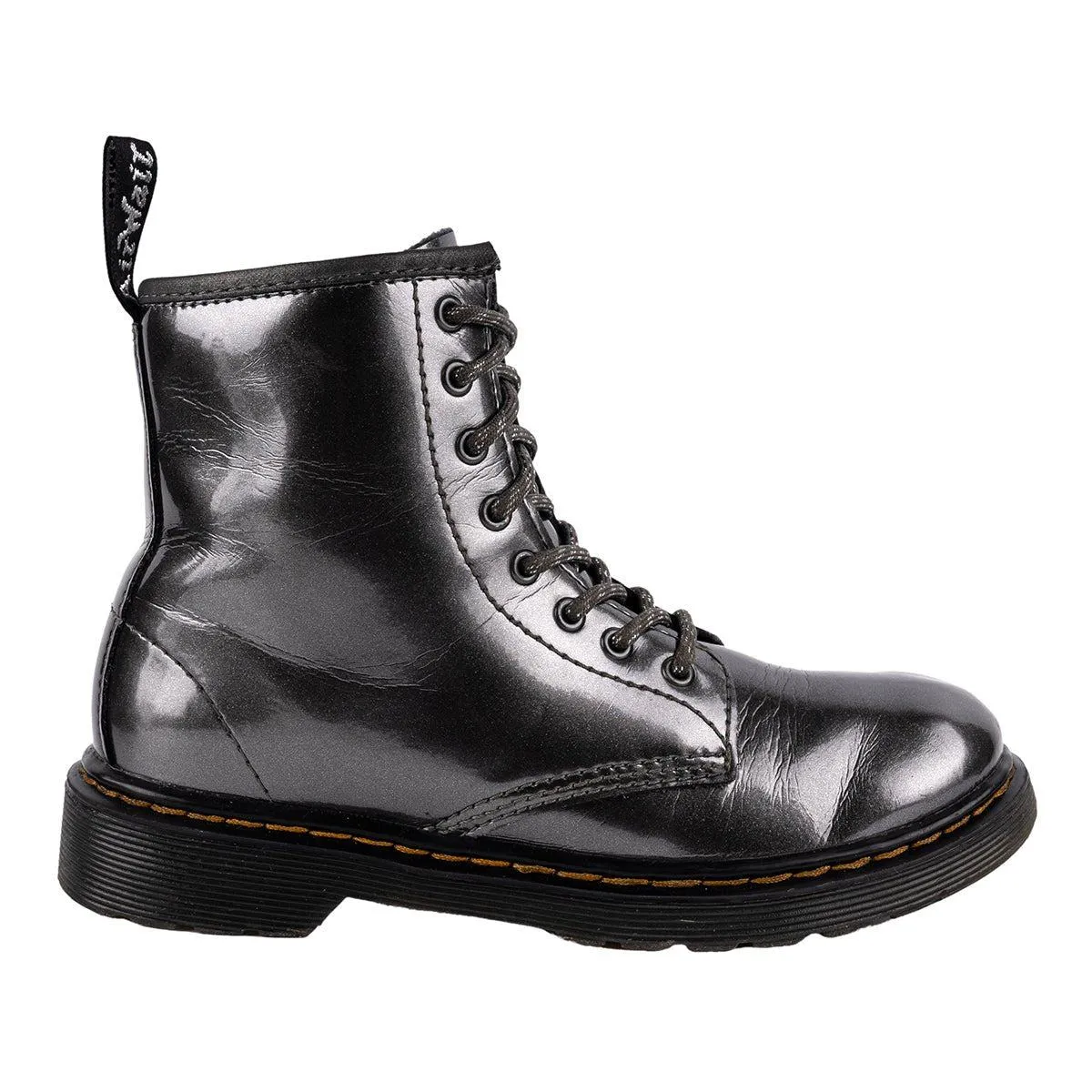 Dr. Martens Softy Ankle Boots Leather Grey Colour For Kids