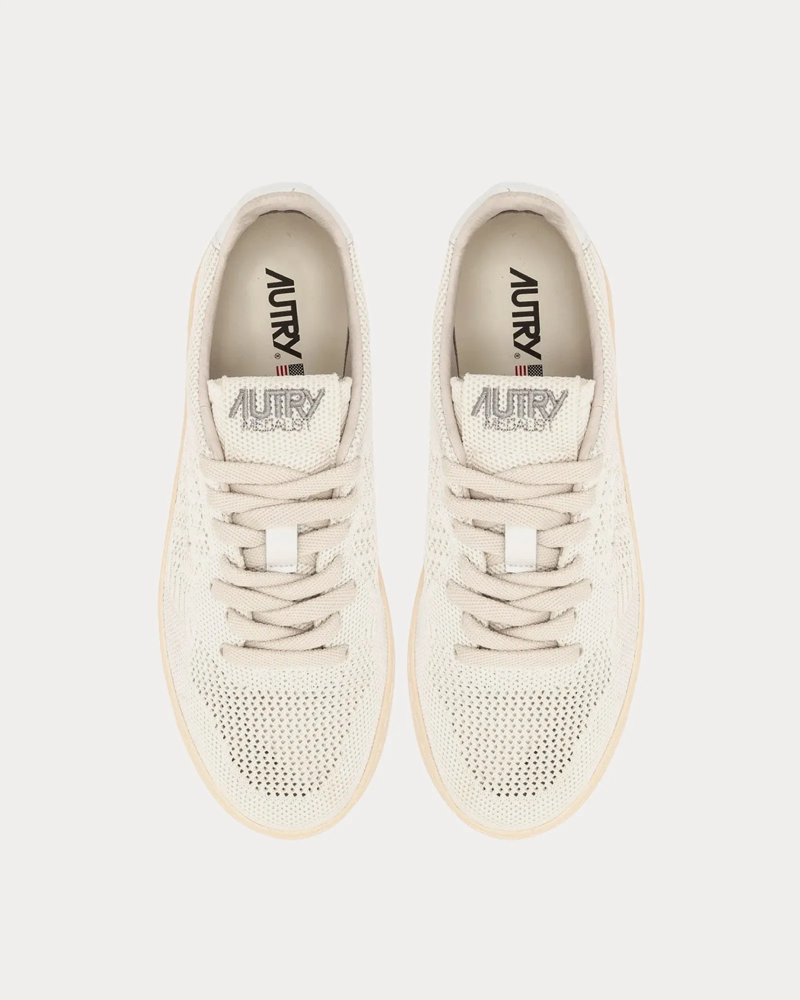 Easeknit Medalist Ivory Low Top Sneakers