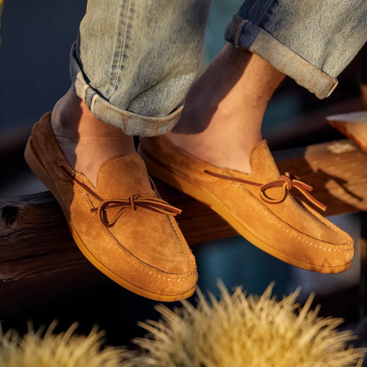 Easymoc Lace Toast Suede