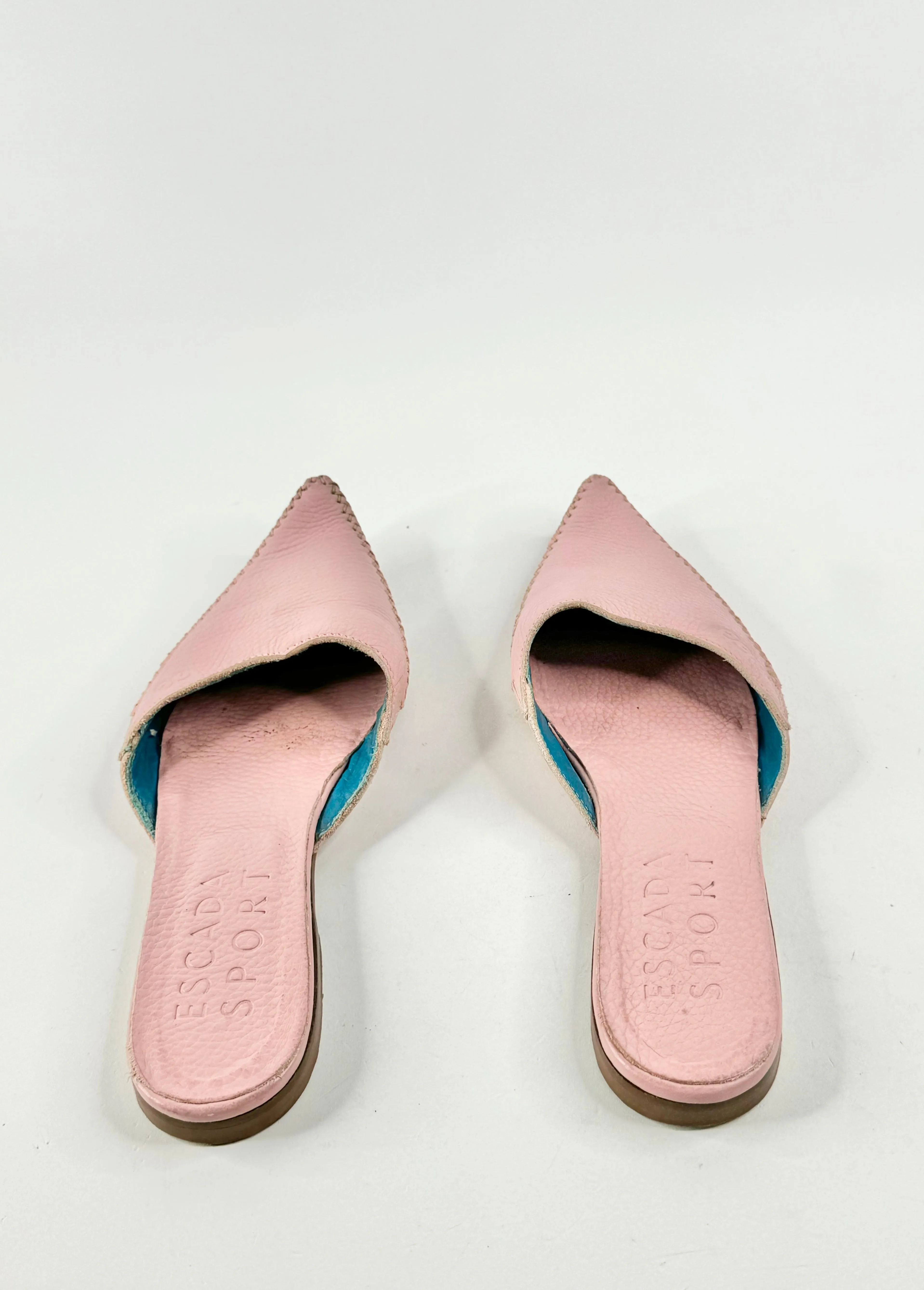 Escada Sport Lemonade Pink Pointed Mules - EU38.5