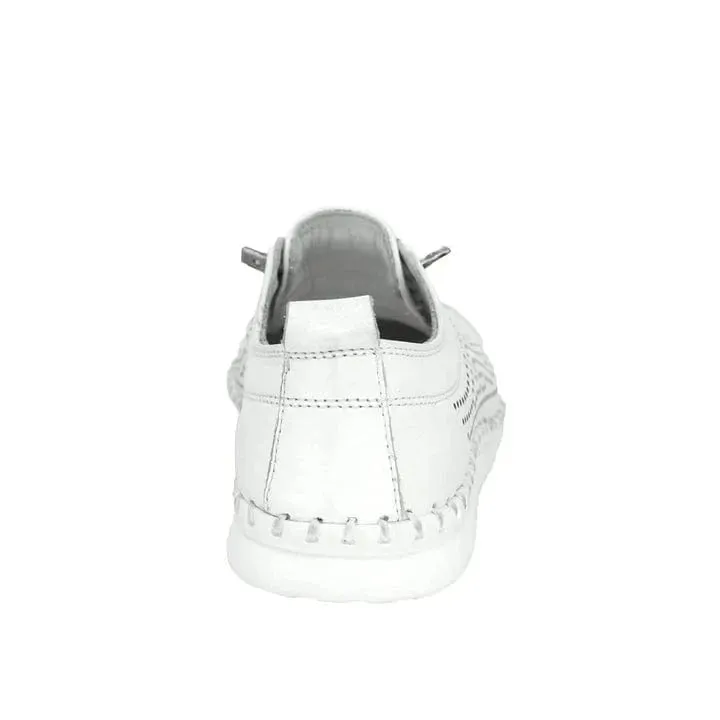 Everly Women's Leora 01 Perf Sneakers- White