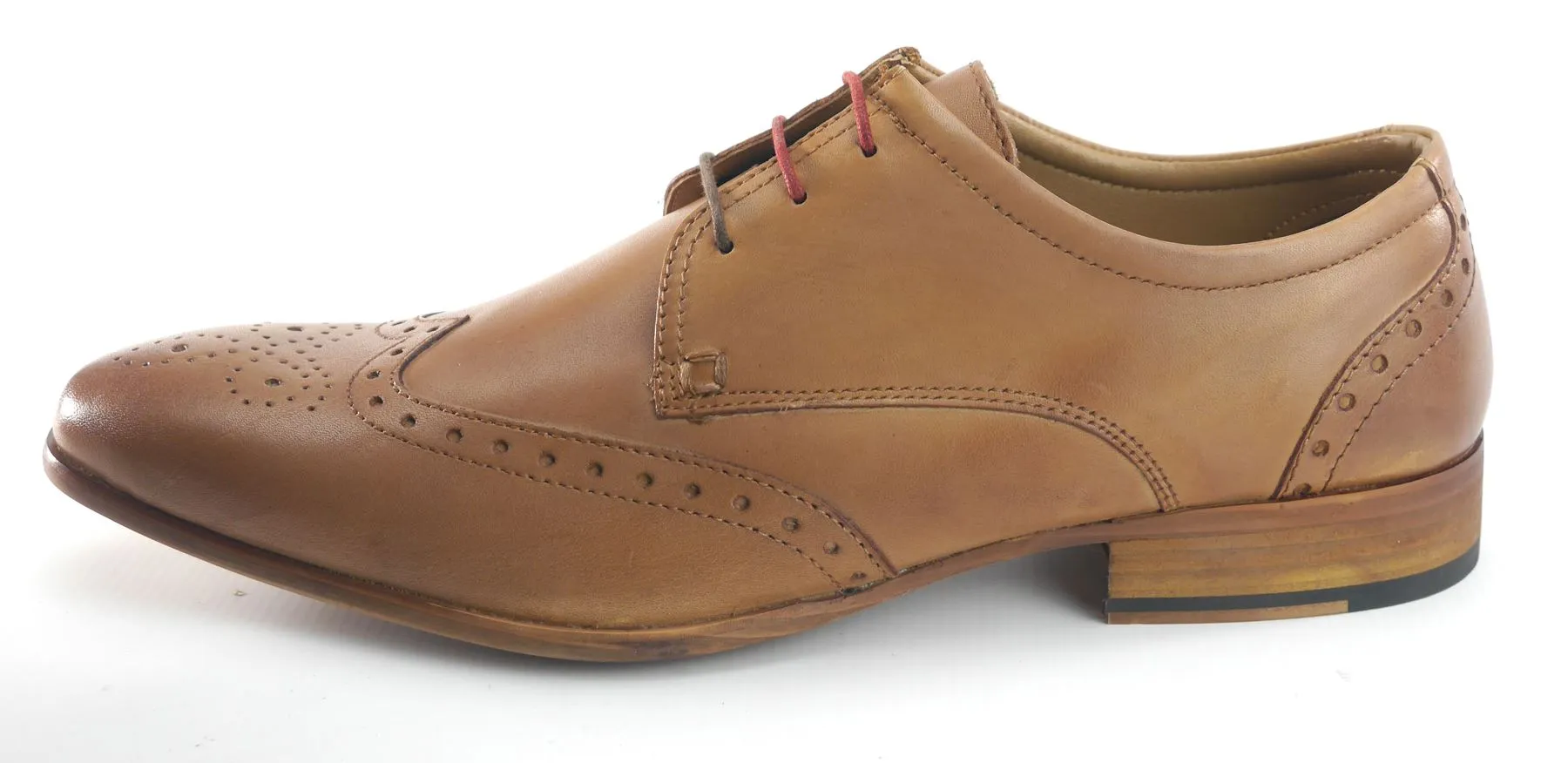 Frank James Clapham Mens Leather Brogue Lace Up Formal Shoes
