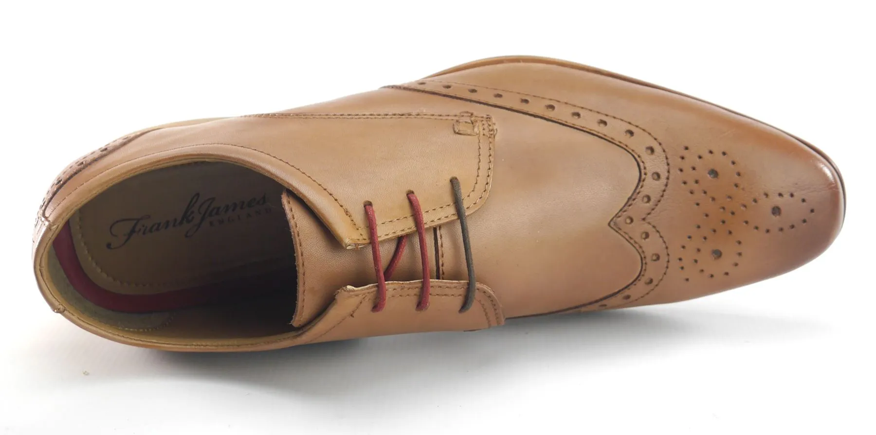 Frank James Clapham Mens Leather Brogue Lace Up Formal Shoes