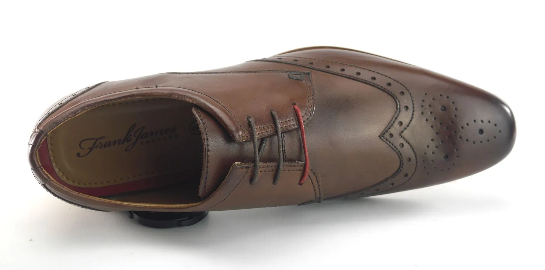 Frank James Clapham Mens Leather Brogue Lace Up Formal Shoes