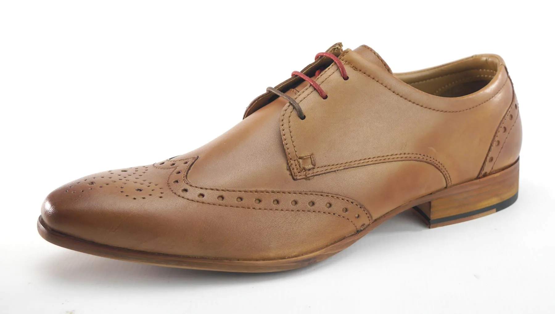 Frank James Clapham Mens Leather Brogue Lace Up Formal Shoes