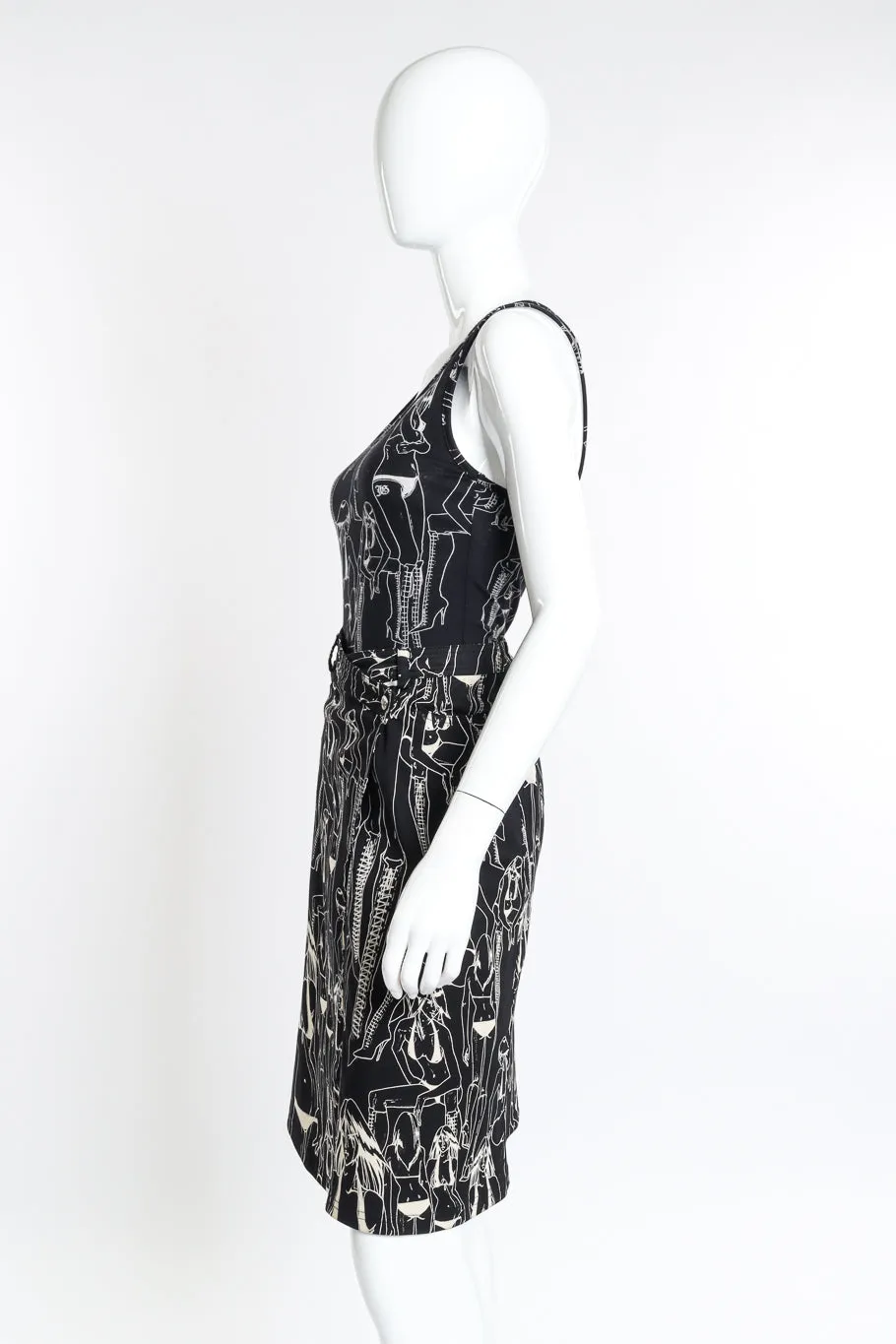 Graphic Tank and Skirt Set