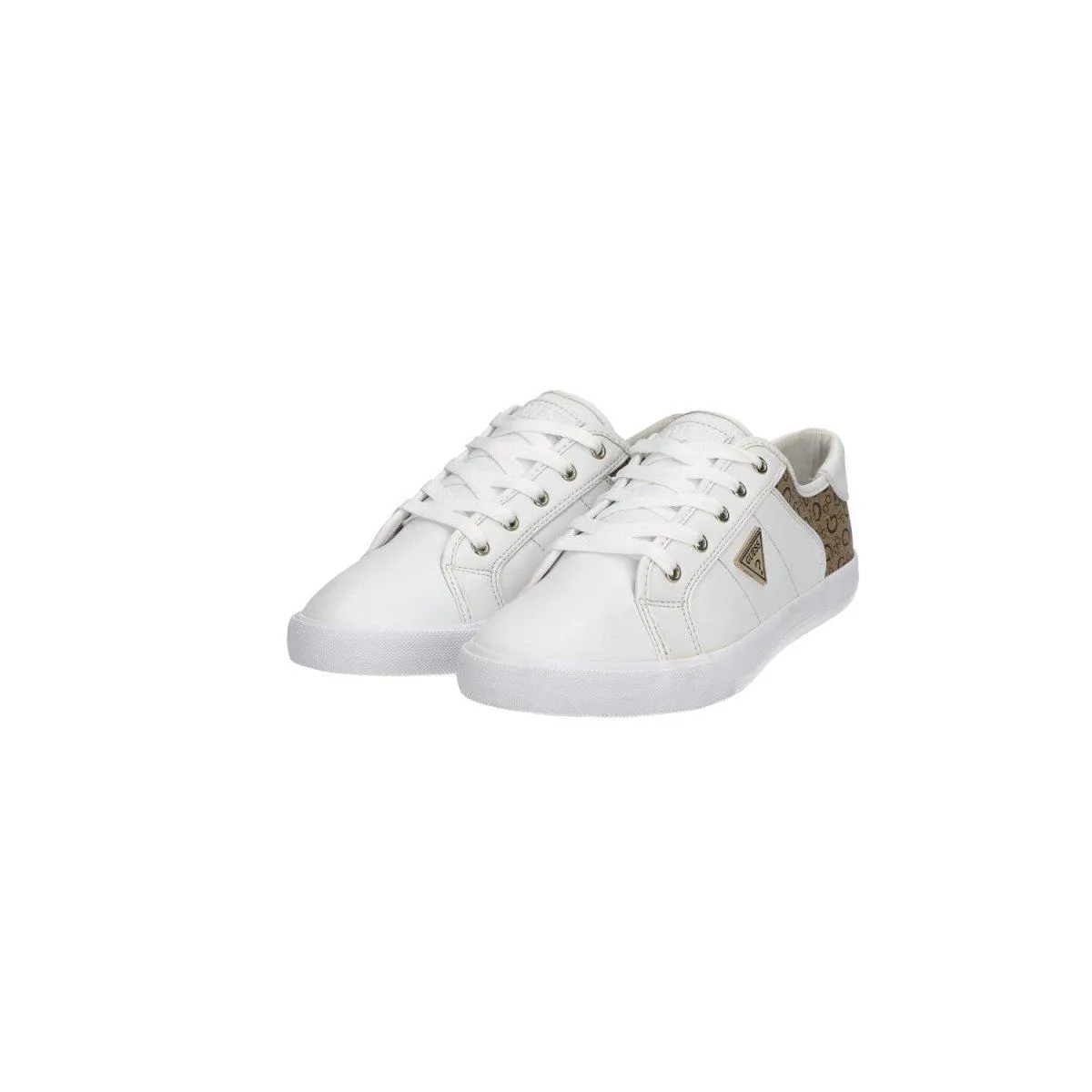 Guess Comly Logo Signature Low-Top Sneakers White Colour For Women
