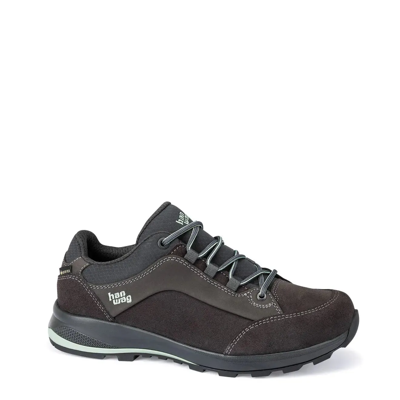 Hanwag Womens Banks Low Bunion Lady GTX Asphalt / Mint