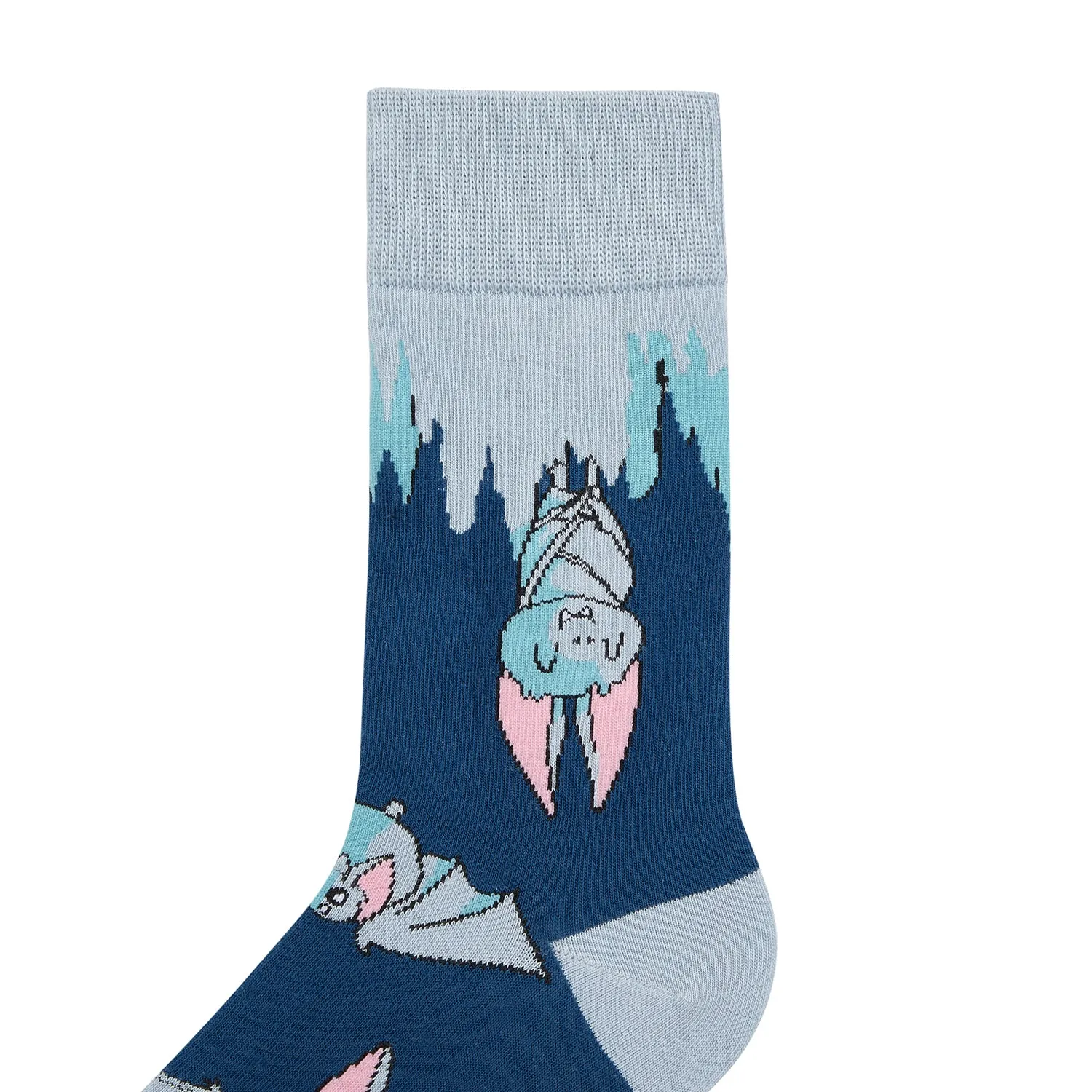 Happy Bats Printed Crew Length Socks
