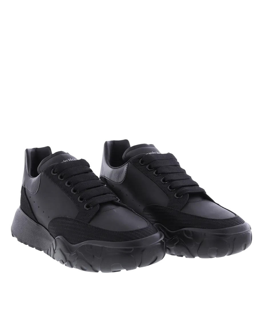 Heren New Court Sneaker Zwart/Grijs