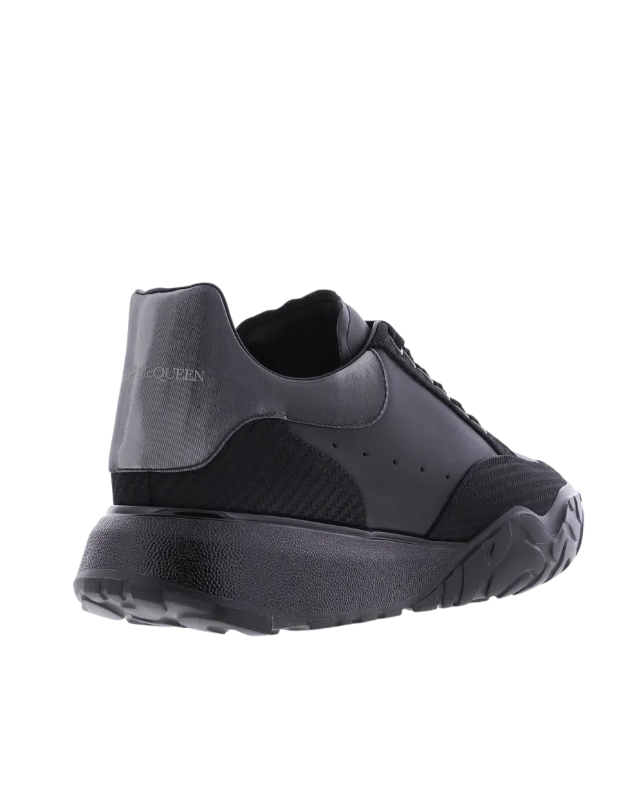 Heren New Court Sneaker Zwart/Grijs
