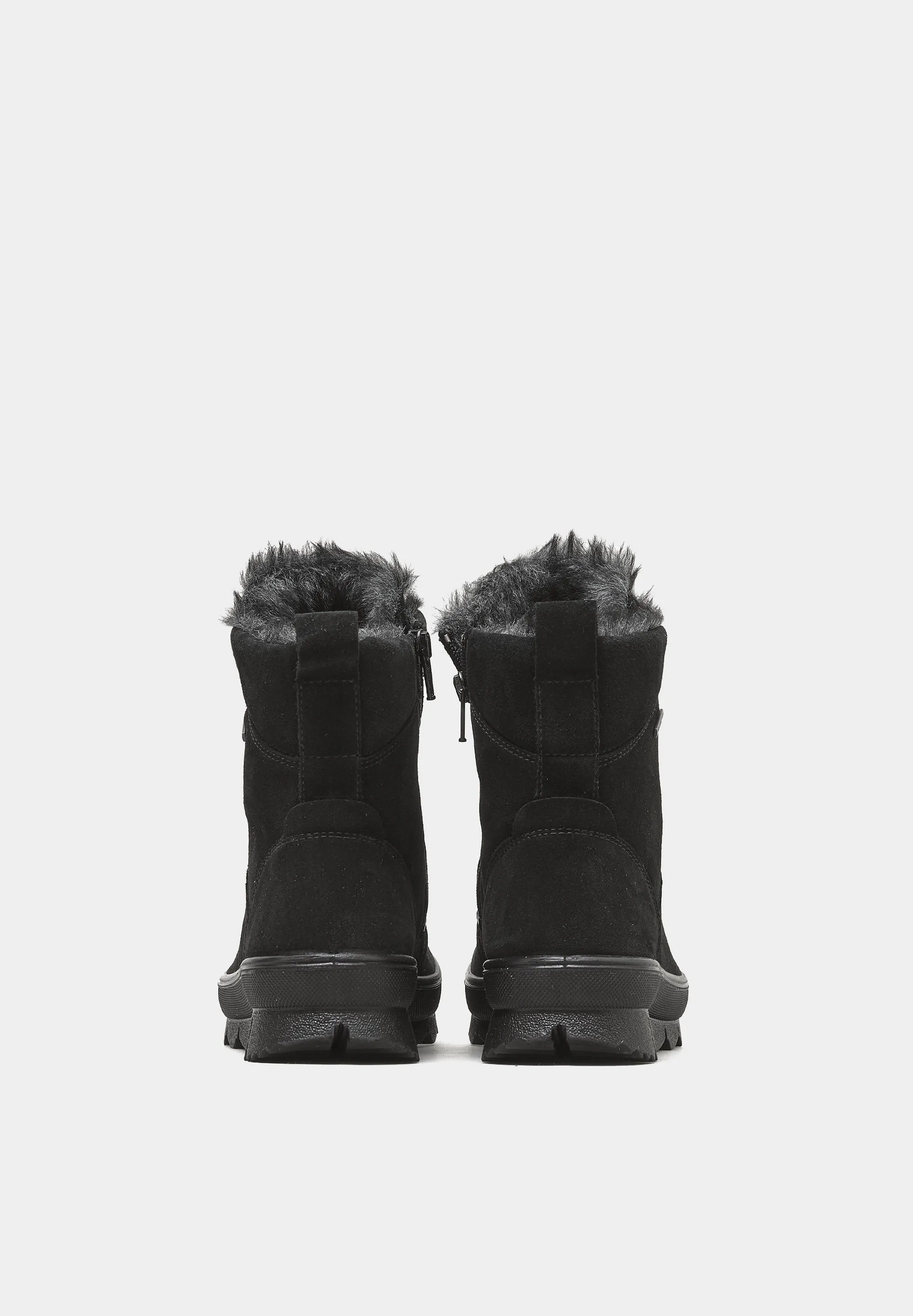 Hiking Style Gore Tex Boots Black Suede