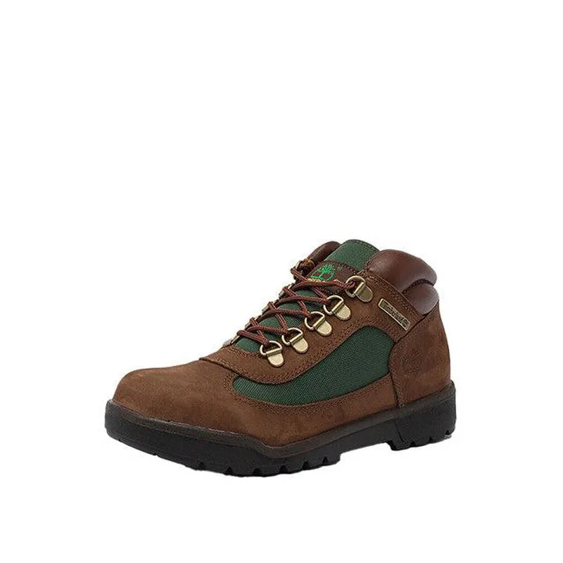 Junior's Field Boots Waterproof Leather And Fabric Mid Boot