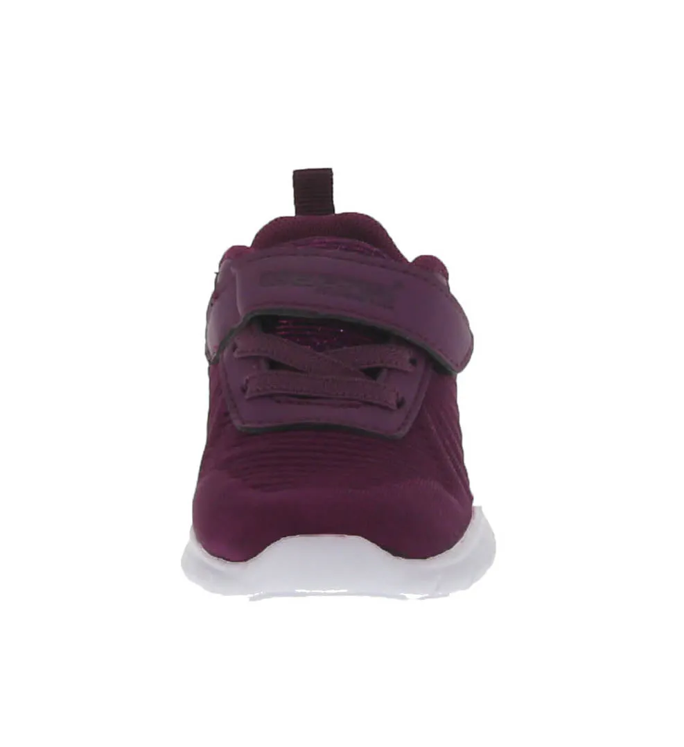 KID'S SHOES BERRY FABRIC/GLITTER TENNIS 6561-18