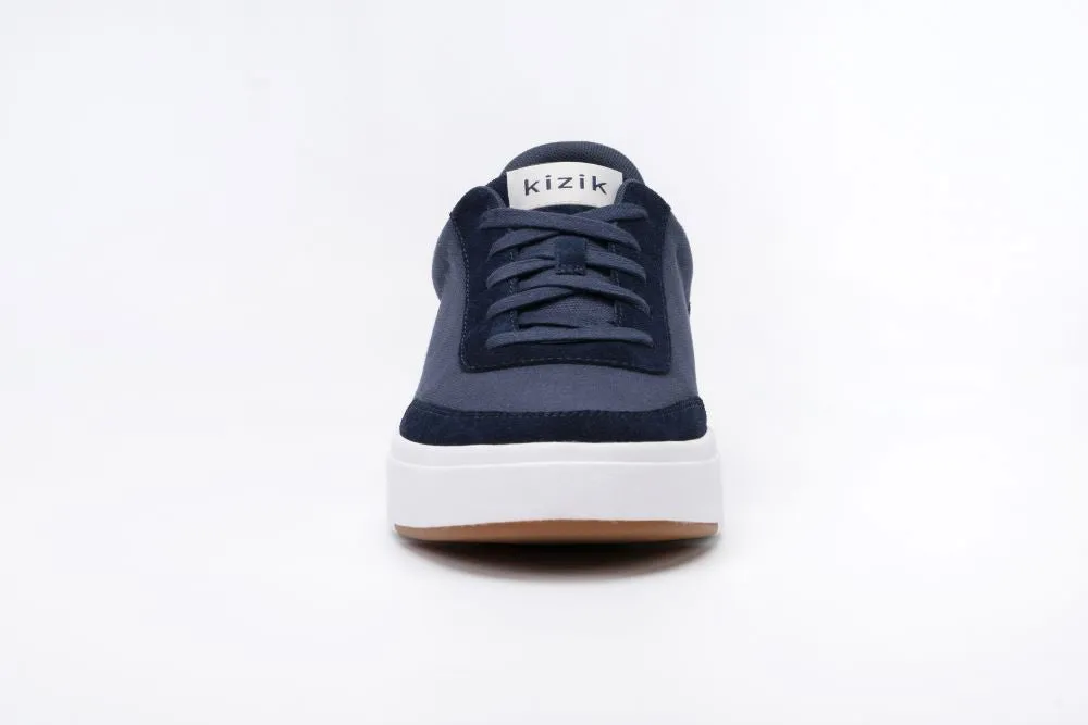 'KIZIK' Unisex Prague Stretch Canvas Sneaker - Dusk Blue
