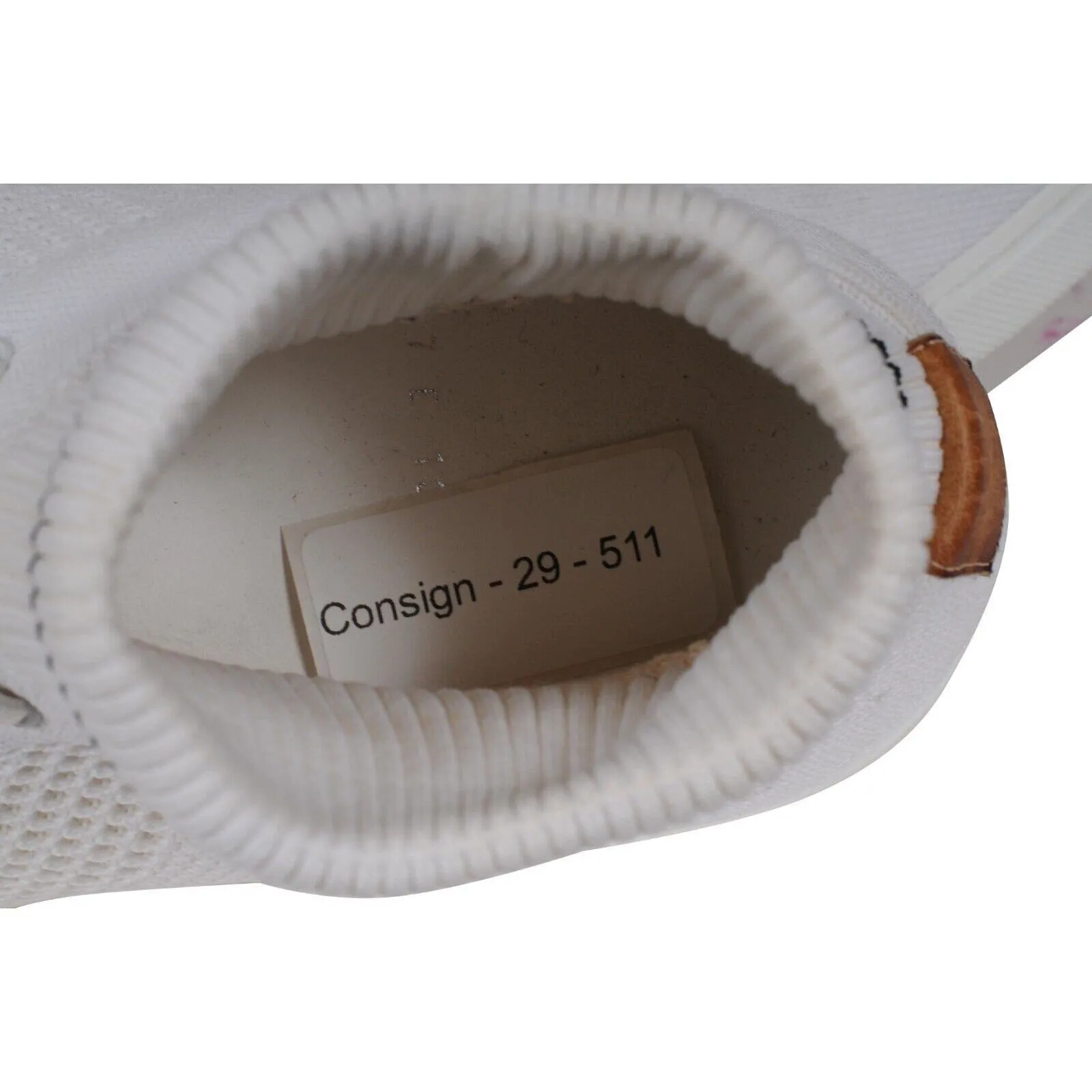 Knitted Mid Top Sneakers White Black Sock Ankle Stretch
