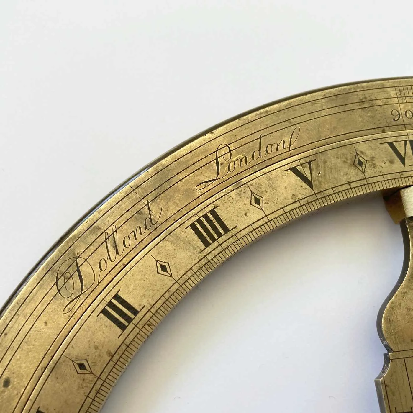 Large Eighteenth Century Universal Equinoctial Ring Dial by Dollond London