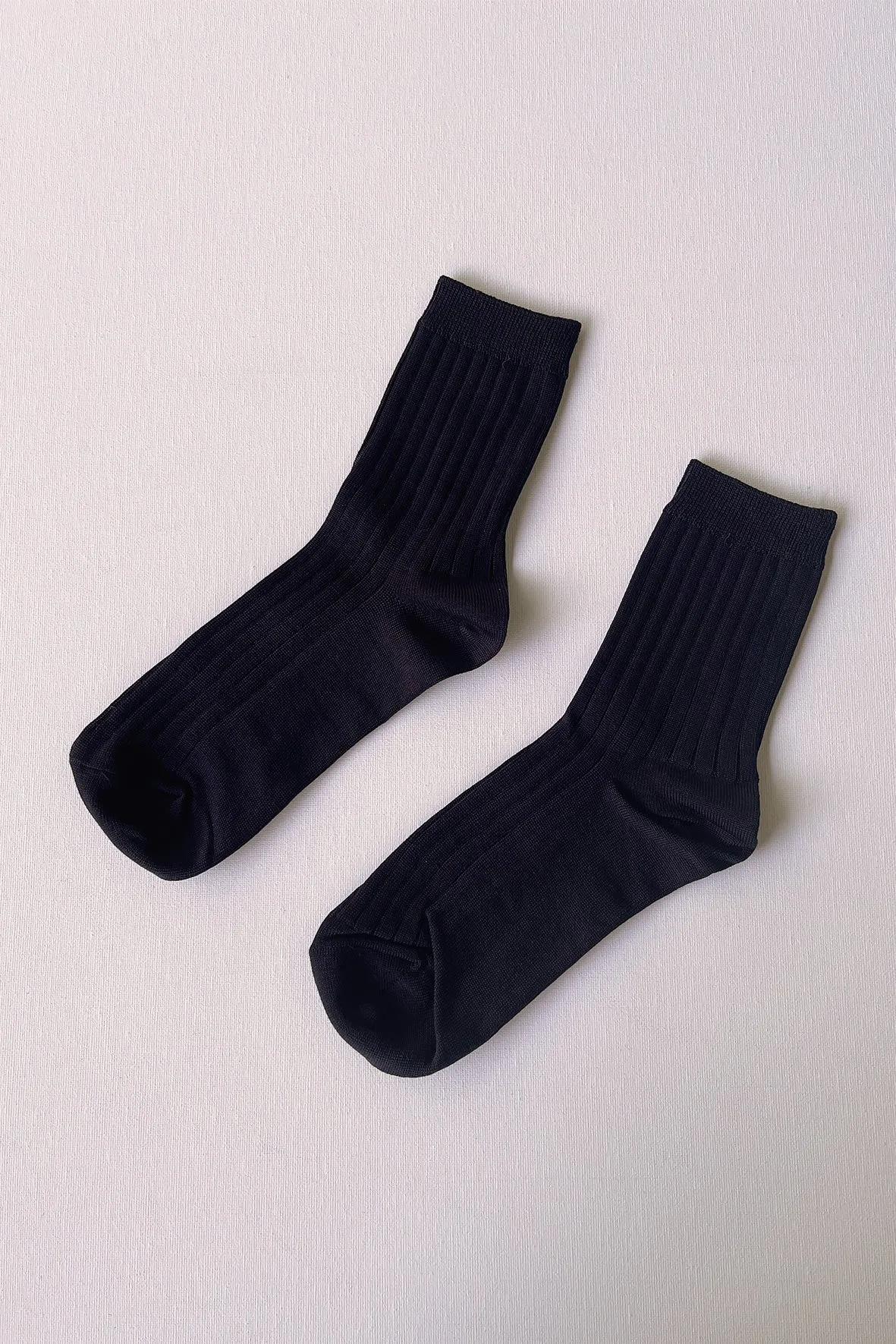 Le Bon Shoppe Her Cotton Rib Socks - Black