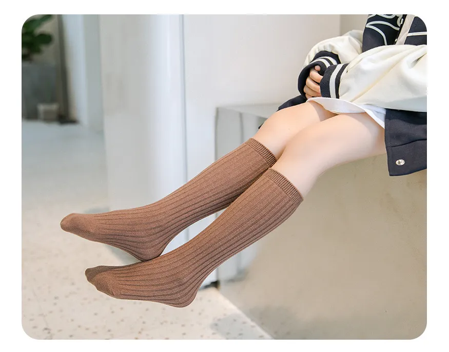 Little Kids Girls Boys Slouch Crew Socks
