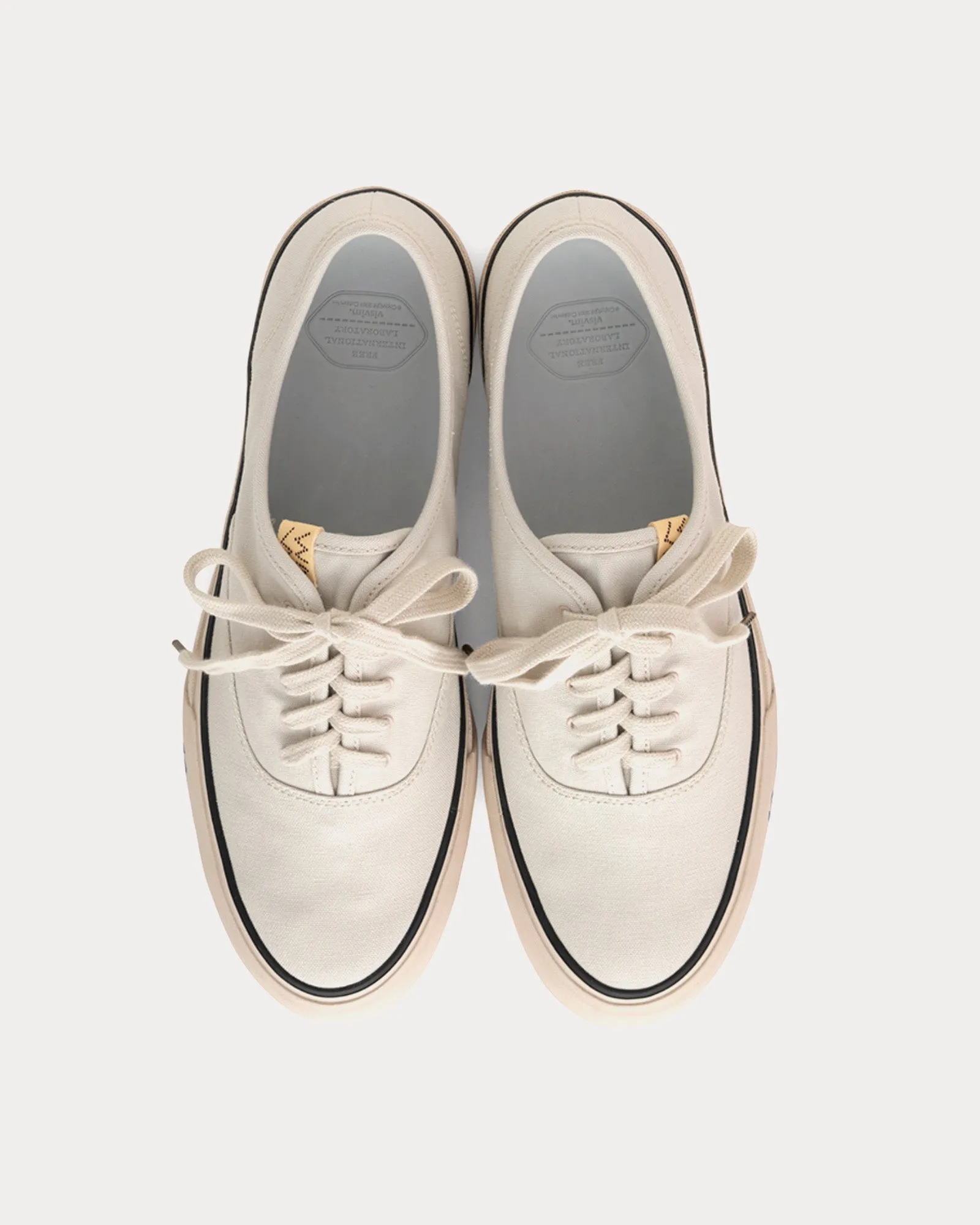 Logan Deck Lo Sipe White Low Top Sneakers