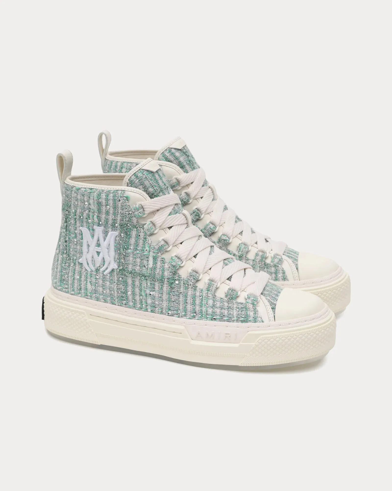 MA Court Boucle Crystal Grey High Top Sneakers